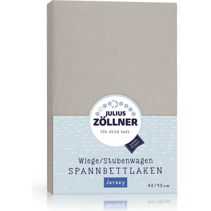 Jersey Spannbettlaken für Wiegen & Stubenwagenmatratzen 90x 40 cm, taupe