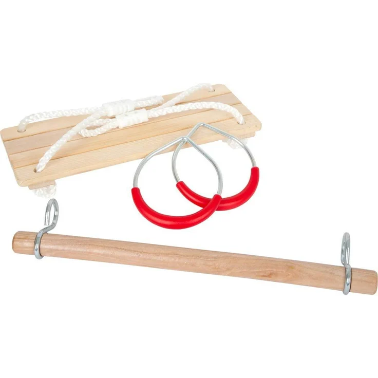 Legler small foot Schaukel-Set 3 in 1, Turnringe, Trapez, Brettschaukel, Kinder Schaukel, 11908 – Bild 1