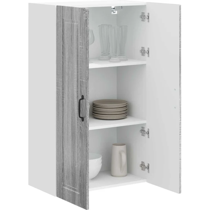 vidaXL Wandschrank PORTO Sonoma-Grau 60 x 31 x 100 cm Holzwerkstoff 885491 – Bild 3