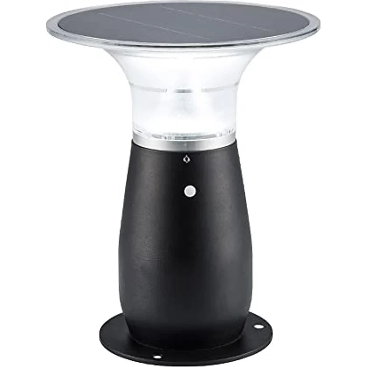 Arnusa LED Solarleuchte Solarlampe Wegeleuchte Sockelleuchte 29 cm Gartenlampe Außenleuchte, Duo Farbeinstellung, LED fest integriert, Kaltweiß, Warmweiß, Duo Color – Bild 6