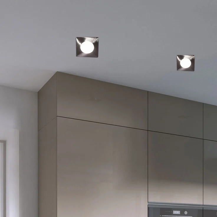 LED Decken-Einbaustrahler, chrom, Einbautiefe 12cm – Bild 7