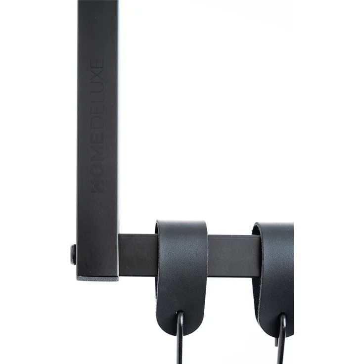 HOME DELUXE Garderobenleiste aus Metall inkl. Kleiderbügel und S-Haken SWAY Schwarz – Bild 9