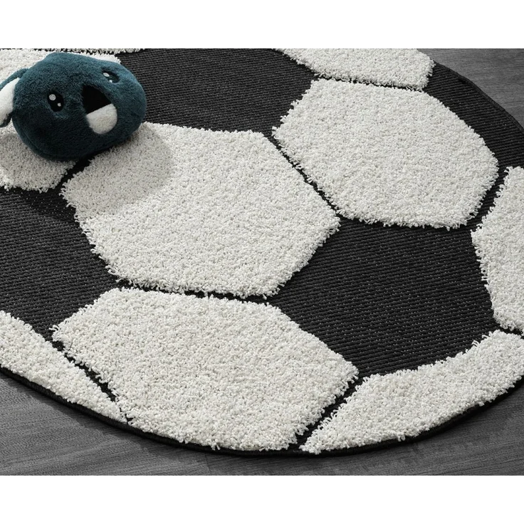 the carpet Teppich Lou, rund, Höhe: 20 mm, Kinderzimmer Teppich strapazierfähig und pflegleicht – Bild 2