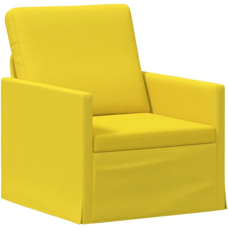 vidaXL Sofa-Set 2 pcs Helles Gelb Stoff 3433185 – Bild 2