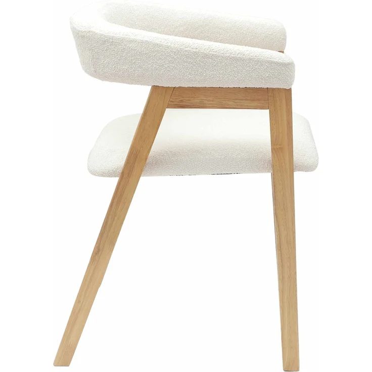 vidaXL Esszimmerstühle 2 pcs Natur 54 x 57 x 73 cm Massives Gummiholz 42020428 – Bild 5