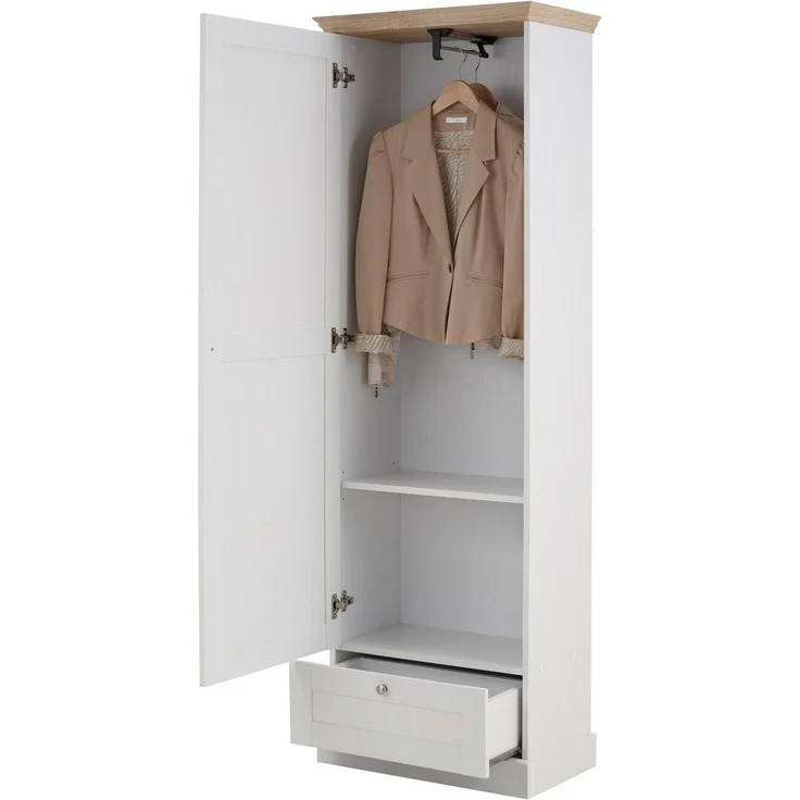 Home affaire Garderobenschrank Binz mit schöner Holzoptik, mit vielen Stauraummöglichkeiten, Höhe 180 cm – Bild 3