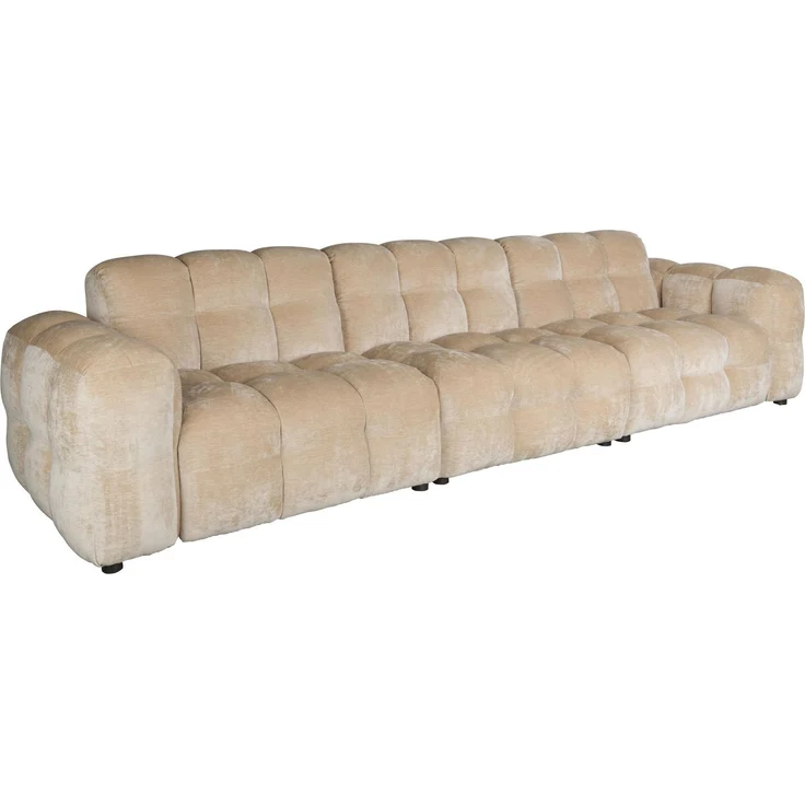 HACKMAN 4,5-Sitzer Sofa Velours Beige von DUTCHBONE – Bild 1