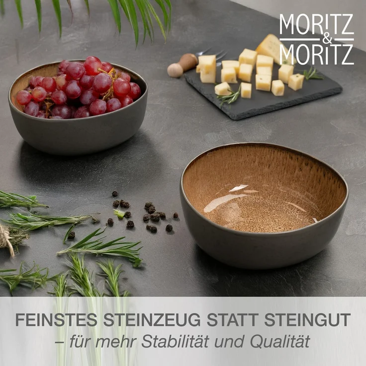 Moritz & Moritz ORGANIC Servierschale 2er - Amber – Bild 3