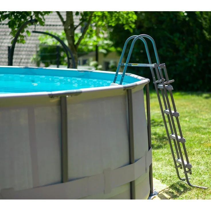 Summer Waves Elite Frame Pool, Komplettset, Grau, Ø 488x122 cm – Bild 8