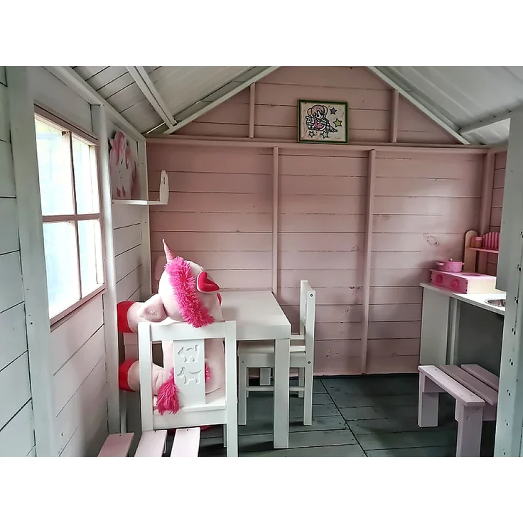 Holzgartenhaus Kinderspielhaus 190,5 x 143 x 159 Spielhütte Kinder #4454 – Bild 6