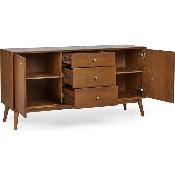 Julian Bowen Lowry großes Sideboard, Holz, Kirschesche, 76 x 150 x 45 cm, Cherry Ash – Bild 4
