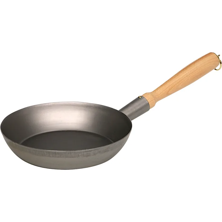 RIESS 0563-123 Eisen Holzknechtpfanne Ø 20 cm mit Holzgriff / Eisenpfanne