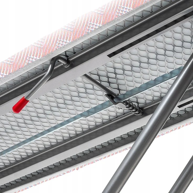 KADAX Tischbügelbrett 110x30cm - Stabiler Bügeltisch für Dampfbügelstation, klappbar, höhenverstellbar, mit hitzebeständiger Bügeleisenablage – Bild 8
