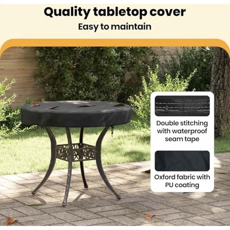 vidaXL Abdeckung für den Tisch im Freien 62 x 62 x 10 cm 4106049 – Bild 5