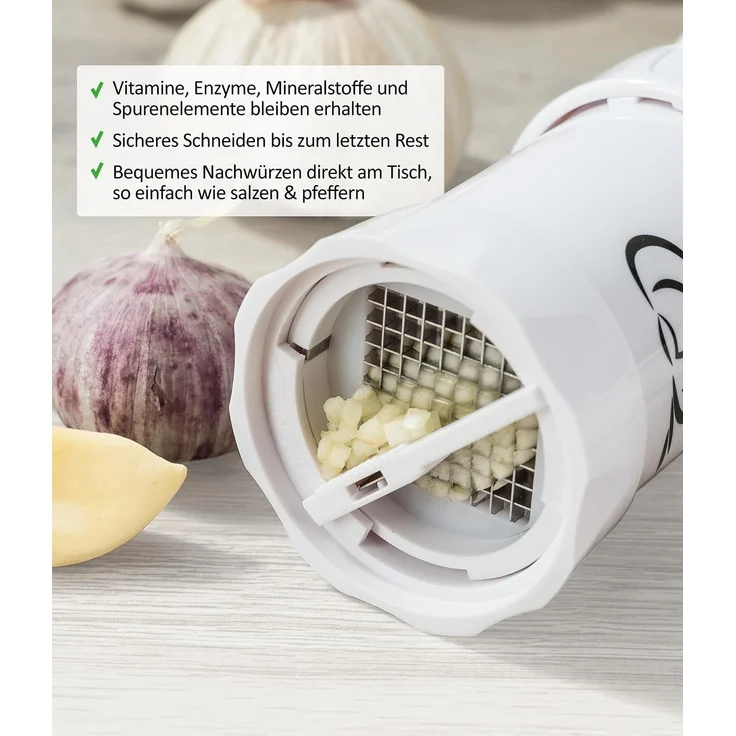 Genius - Knoblauch-Schneider G5 Knoblauchschäler Knoblauchpresse 19128 – Bild 4