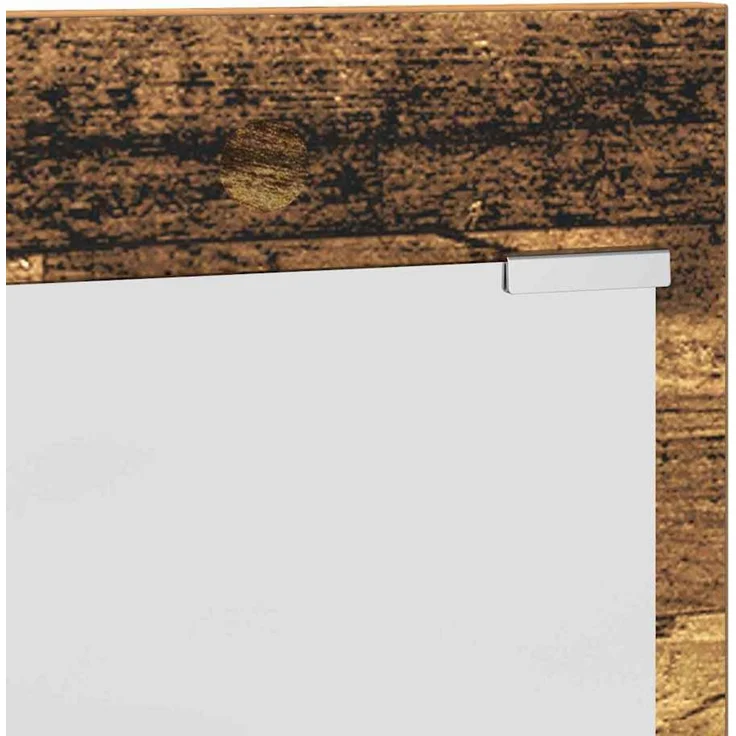 vidaXL Wandmontierter nachttisch Altholz 90 x 10 x 50 cm Holzwerkstoff 874521 – Bild 8