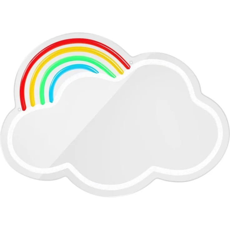 Forever Light LED Neon Dekolicht mit Spiegel Wandkunst Wanddekoration Cloud – Bild 9