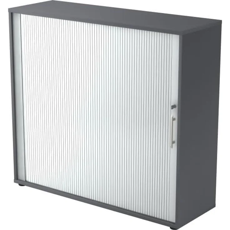 Rollladenschrank 3OH 120cm RE Graphit / Silber