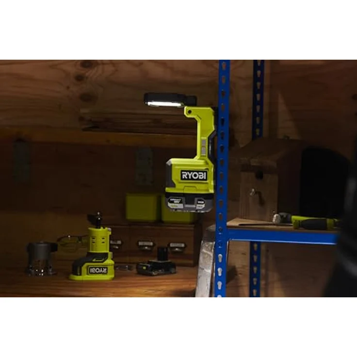 RYOBI 18 V ONE+ Akku-LED-Arbeitsleuchte RMTL18-0, 1.500 Lumen, schwenkbarer Kopf, magnetisch, ohne Akku und Ladegerät – Bild 5