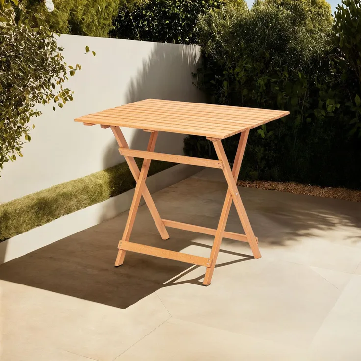 Skye Decor 'My022' Gartentisch, Braun, 80 x 72 x 60 cm