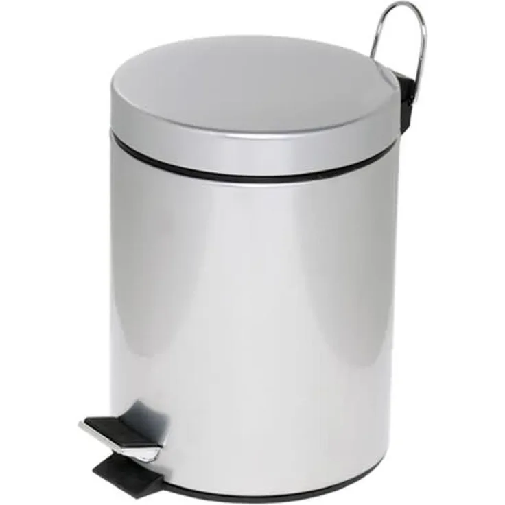 Alco Tretabfalleimer 5 Liter silber