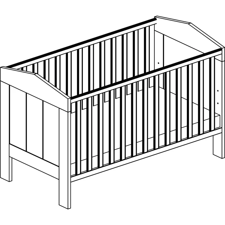 Arthur Bernd Kinderbett »Roofy« inkl. Lattenrost, Liegefläche 70x140 cm, 91x74x144 cm – Bild 5
