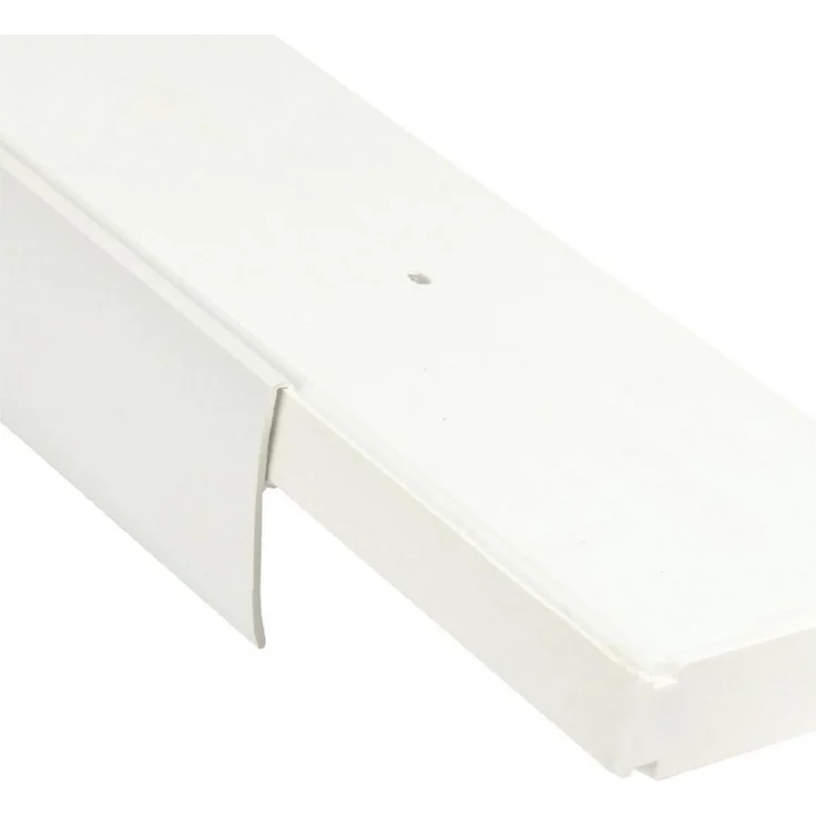 Bestlivings Gardinenschiene Blende für eine saubere Fensteroptik, geklemmt, Kunststoff, viele Farben & Holzoptiken, H5 cm, flexibel kürzbar – Bild 3