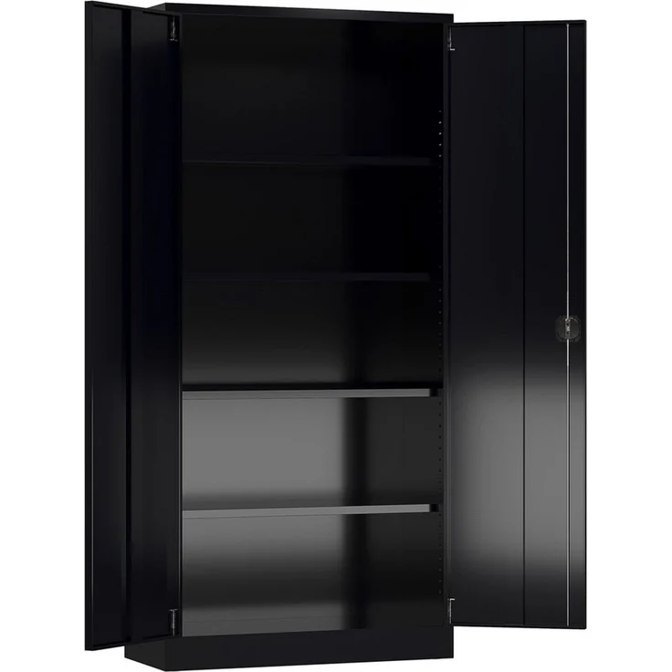 Steelboxx Mehrzweckschrank Aktenschrank 195x92x50cm Büro Metallschrank Mehrzweckschrank (1-St) komplett montiert, keine Montage notwendig – Bild 2