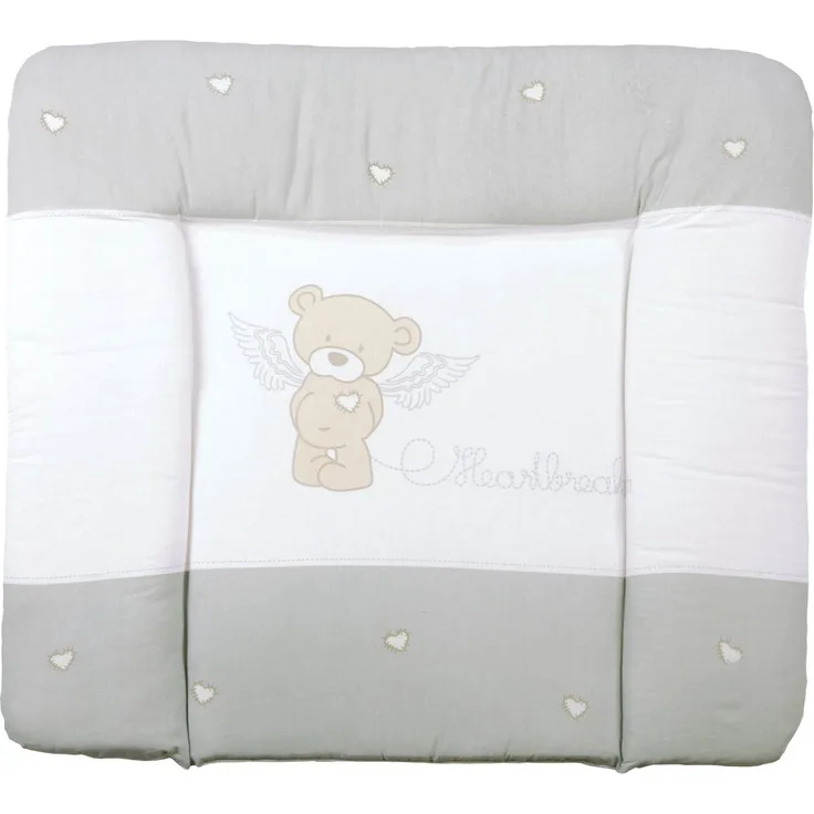 roba Wickelauflage 'Heartbreaker' 85 x 75 cm - PU beschichet & 100% phthalatfrei - Beige / Weiß