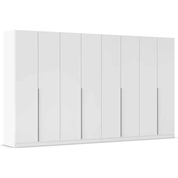 Rauch Möbel Alabama, Kleiderschrank für Schlafzimmer, Kinderzimmer, Wohnzimmer, Garderobe, Flur, 8-türig, mit Zubehör Classic, Farbe Weiß, Breite 360 cm