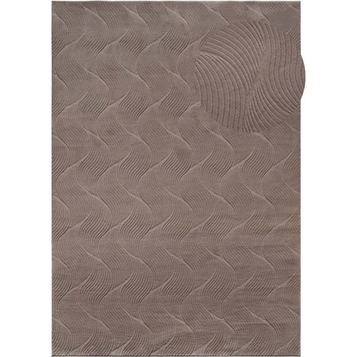TaraCarpet Teppich TaraCarpet Homestyle 392 Shell, rechteckig, Höhe: 10 mm, Felloptik hoch-tief weich waschbar Düne taupe 50x80 – Bild 2