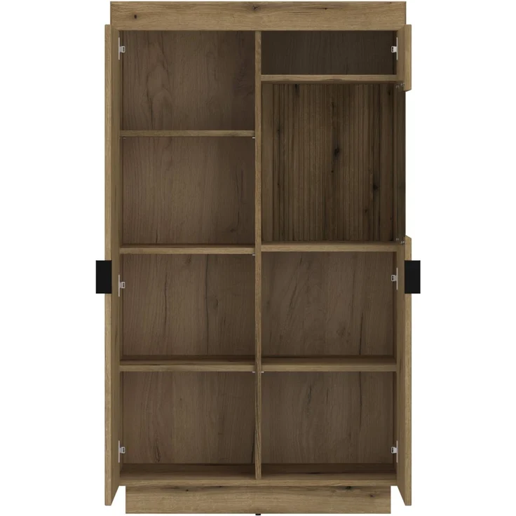 Wohnwand >Delamar< (3-teilig) in Coast Evoke Eiche Dekor - 266x165x40 (BxHxT) – Bild 5