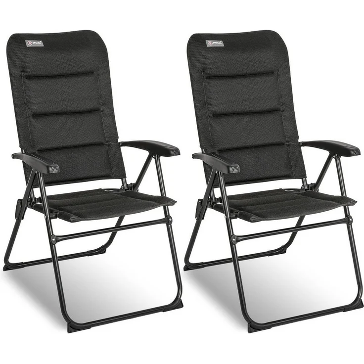 HOMECALL Gartenstuhl Hochlehner Campingstuhl Klappstühle Gepolstert Faltstuhl Balkonstuhl (Anglerstuhl, 2 St), mit 5-Fach Verstellbare lehne, für Camp Garten Balkon, Belastbar 150KG – Bild 1