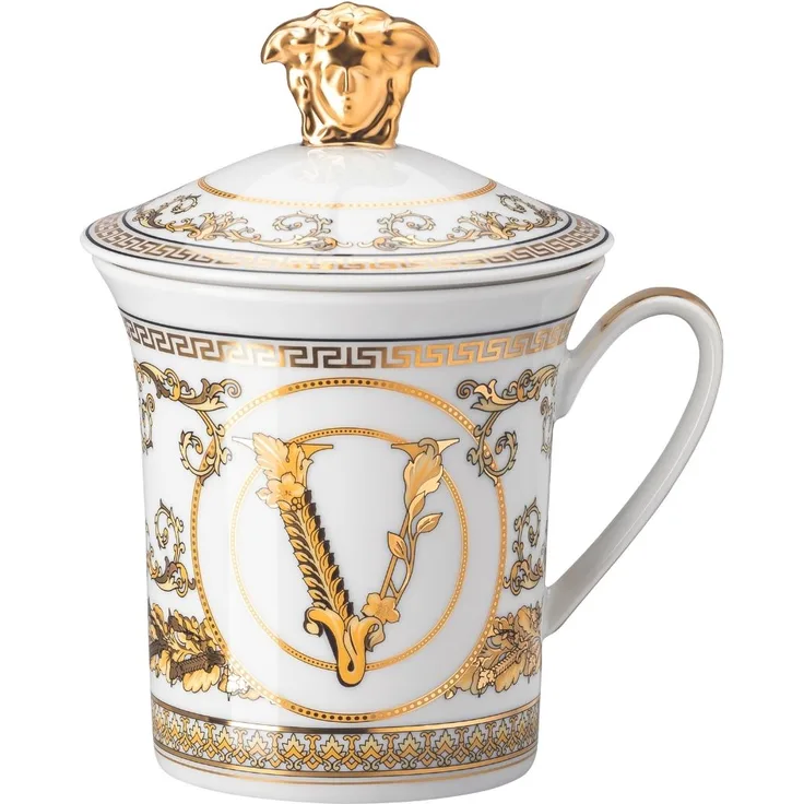 Rosenthal Versace Virtus Gala Becher mit Deckel 14,40 cm 30 Jahre