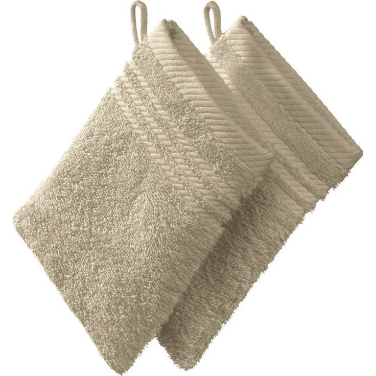 REDBEST Waschhandschuh Waschhandschuh 2er-Pack, Frottier (2-St), Walk-Frottier Uni – Bild 4