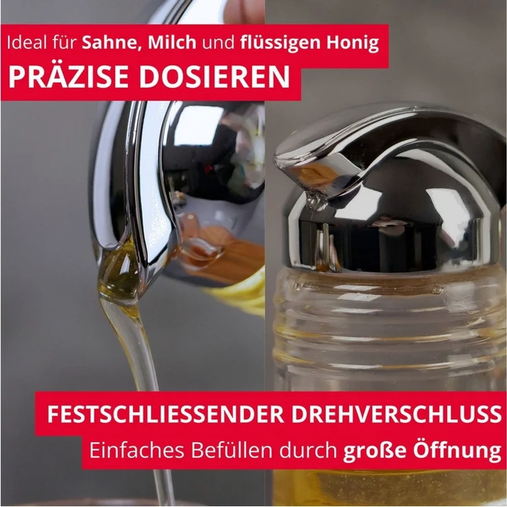 WESTMARK Milchkännchen Sahnegießer/ Honiggießer, Fassungsvermögen: 150 ml – Bild 2
