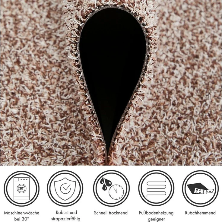Andiamo Fußmatte Samson, Made in Netherlands, rechteckig, Höhe: 6 mm, Schmutzfangmatte, waschbar, rutschhemmend, auch als 2er Set erhältlich – Bild 3