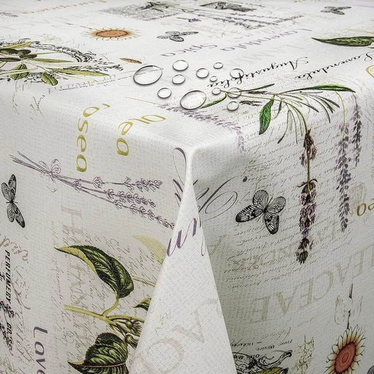 DecoHomeTextil Heimtextilmanufaktur Tischdecke Wachstuch Wachstischdecke Gartentischdecke gefaltet – Bild 4