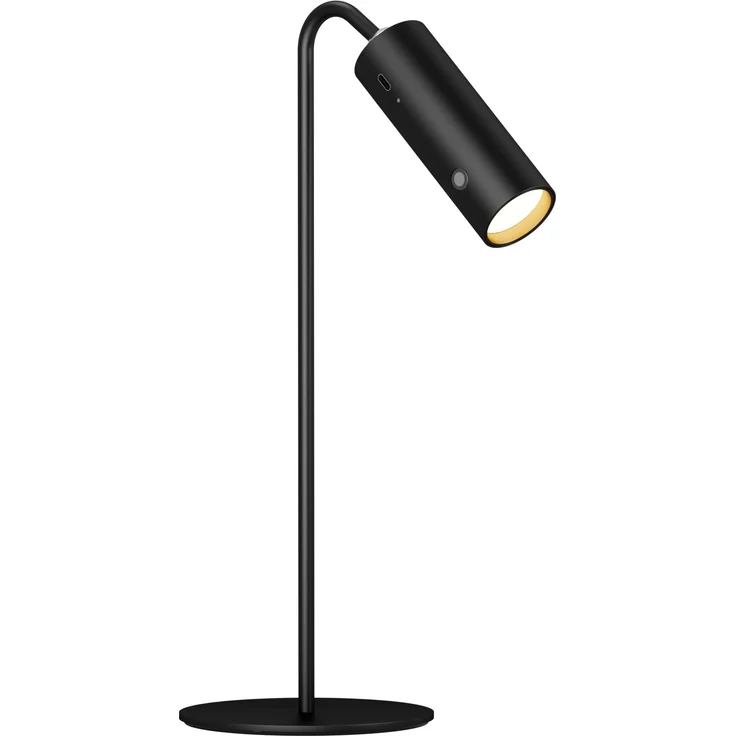 EMKE LED Tischlampe kabellos, 6-in-1 Wiederaufladbare Tischlampen, dimmbar, mit Touch LED, schwarz, Tischlampe Outdoor, 3 Farbmodi, 360° einstellbare magnetische Wandleuchte, USB-C, Schwarz – Bild 1