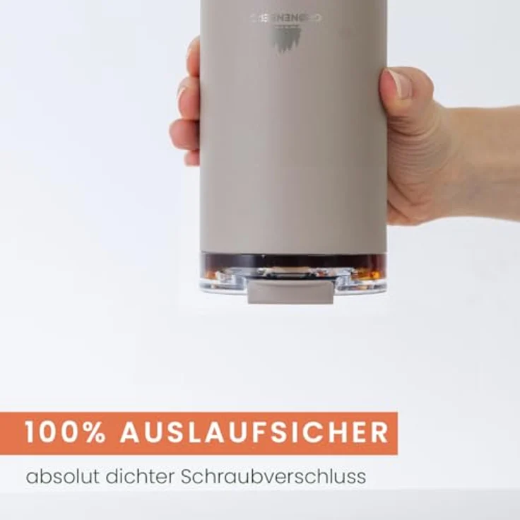 Groenenberg Thermobecher Earth, 350 ml | Kaffeebecher to go 100% Auslaufsicher | Hält mind. 4 h warm | Coffee to go Becher aus recyceltem Edelstahl – Bild 4