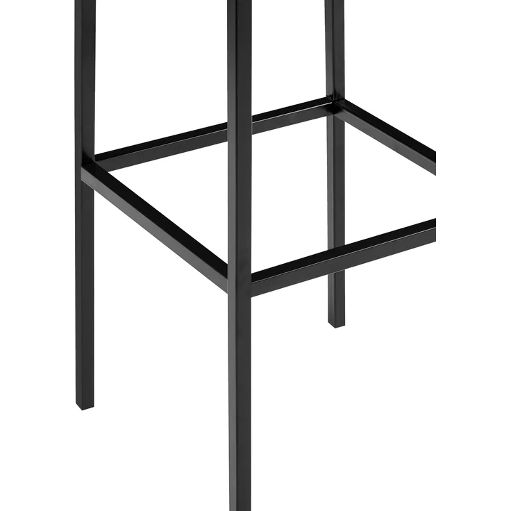 2er Set Barhocker BIDAN - Stoff Dunkelgrau 37x37x83 cm | Barstuhl Mit Lehne Tresenhocker Tresenstuhl Kneipenhocker Kneipenstuhl – Bild 5
