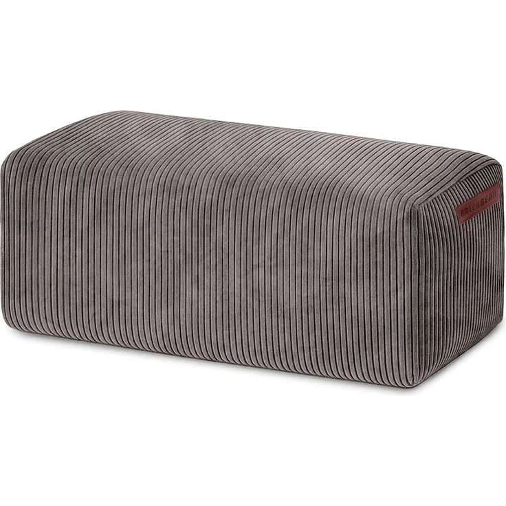 Green Bean® Indoor Sitzhocker Pouf 70x33x28cm EPS-Perlen Füllung & Cordstoff Kuschelig Weich Waschbar - Drinnen Bodenkissen Liegekissen Sitzkissen Sitzhocker Sessel Kinder Erwachsene Stoff Anthrazit – Bild 1