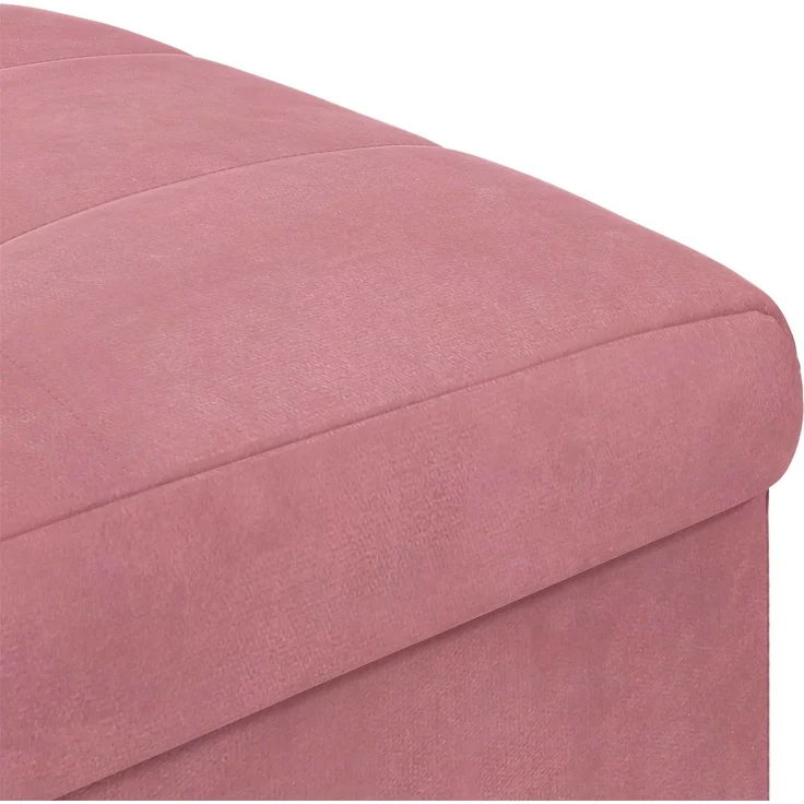 vidaXL Ottoman mit Stauraum Rosa 40 x 40 x 45 cm Samt 876813 – Bild 7