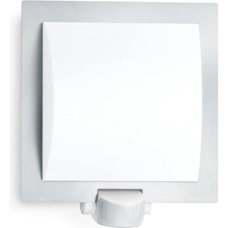 Steinel Außenwandleuchte L 20 S edelstahl, mit 180° Bewegungsmelder, E27-Fassung, IP44, schlagfest – Bild 1