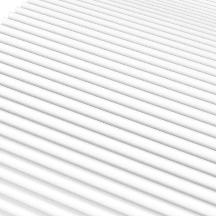 vidaXL Schaumstoffmatratze Weiß 200x210 cm Härtegrad H2 H3 4016637 – Bild 5