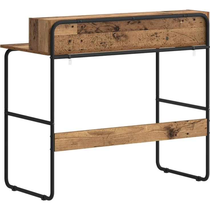 vidaXL Schreibtisch mit Stauraum Altholz 100 x 50 x 91 cm 8008030 – Bild 5