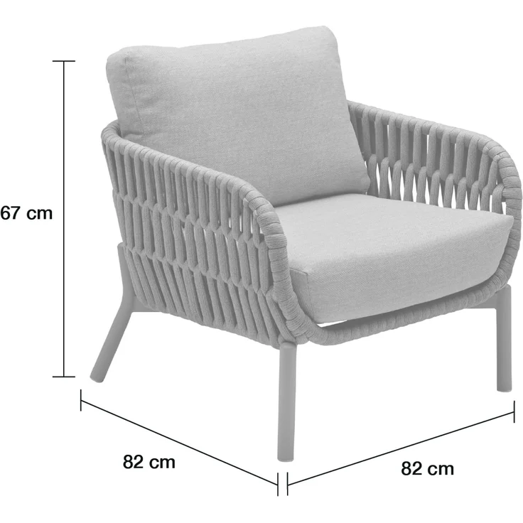 LC Garden »Terrano« Gartensessel Rope Gartenstuhl – Bild 2