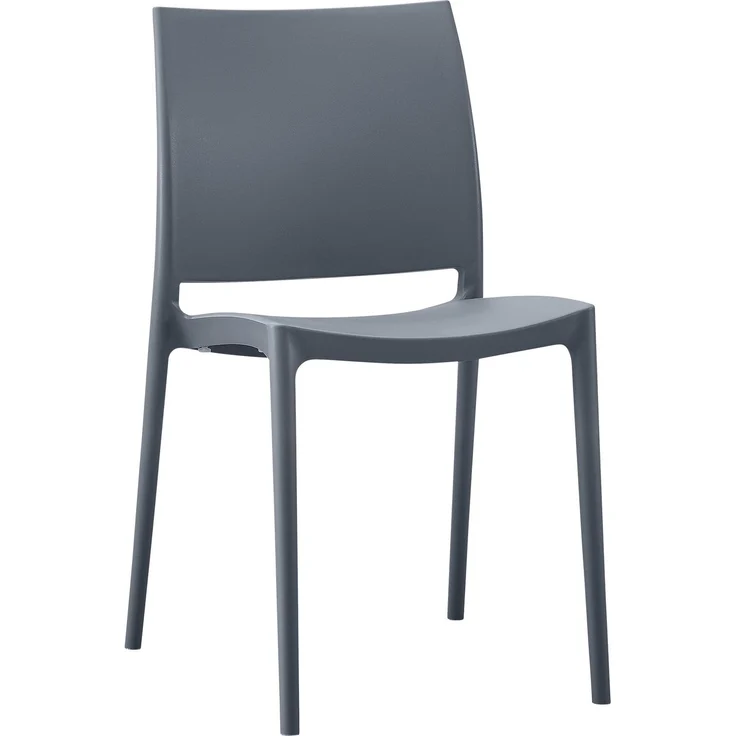 Gartenmöbel-Set GRETA mit 2 Stühlen - 156x72x81cm, Kunststoff, Grau | Balkonset Gartenset Tisch mit Stühlen Bistroset Outdoor – Bild 7
