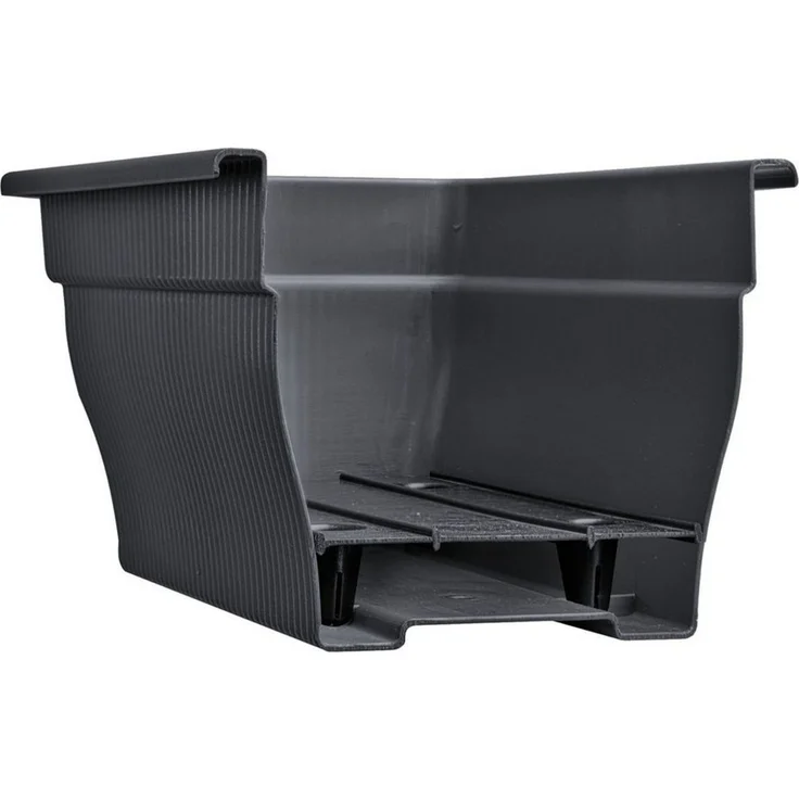 BURI Blumenkasten 2x Balkonkasten 100cm Wasserspeicher Pflanzkasten Entwässerung grau (2 St) – Bild 2