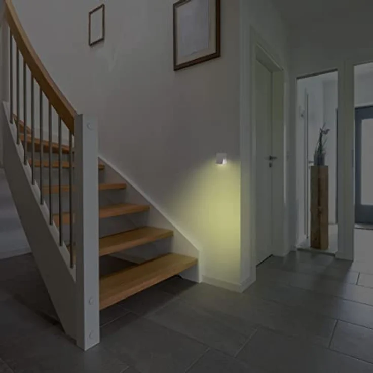 Hama LED Nachtlicht Nachtlicht für Steckdose mit warmen Licht, Dämmerungssensor, IP 20, Nachtlichtfunktion, Sensorschalter, LED fest integriert, Warmweiß, für Kinder, Babys und Erwachsene, energiesparende Anwendung – Bild 10